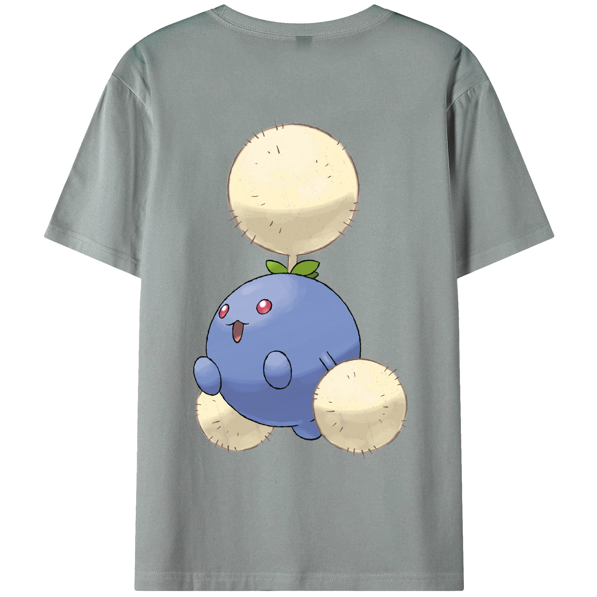 （画像用） ポケットモンスター Pokémon 綿100％ メンズ半袖Tシャツ（バックプリント） 通気性